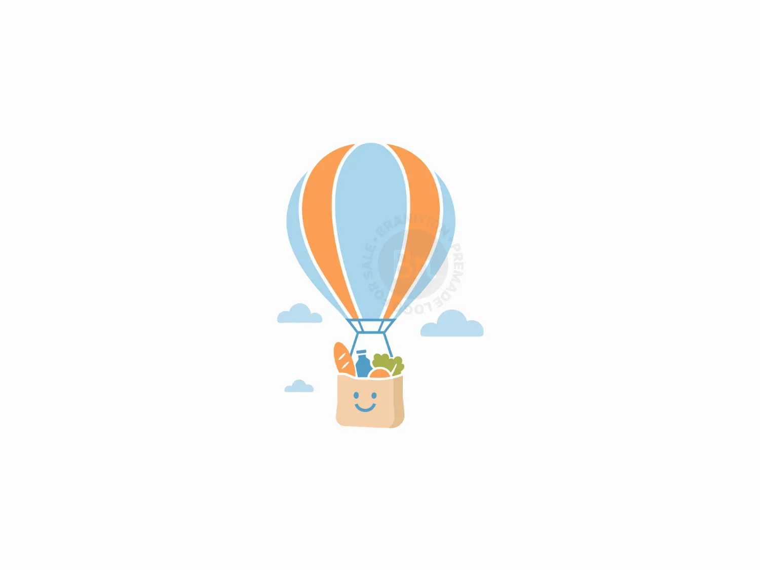 Hot Air Grocery Balloon Logo