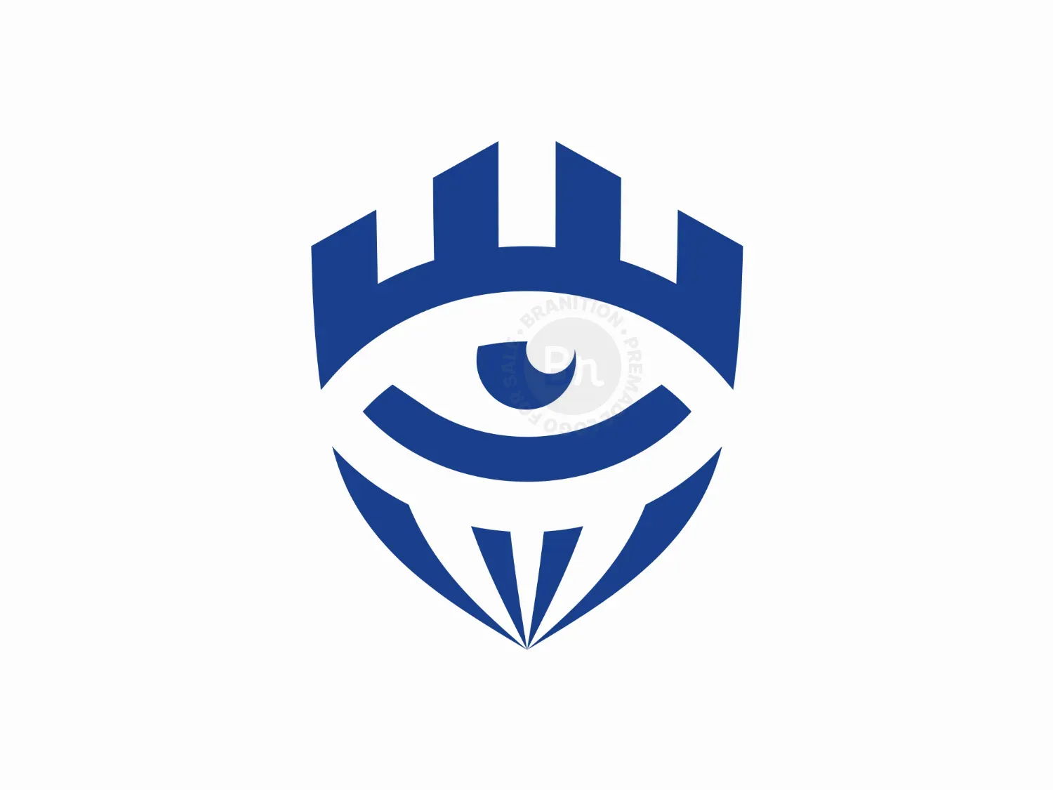 Eye Shield Negative Space Logo