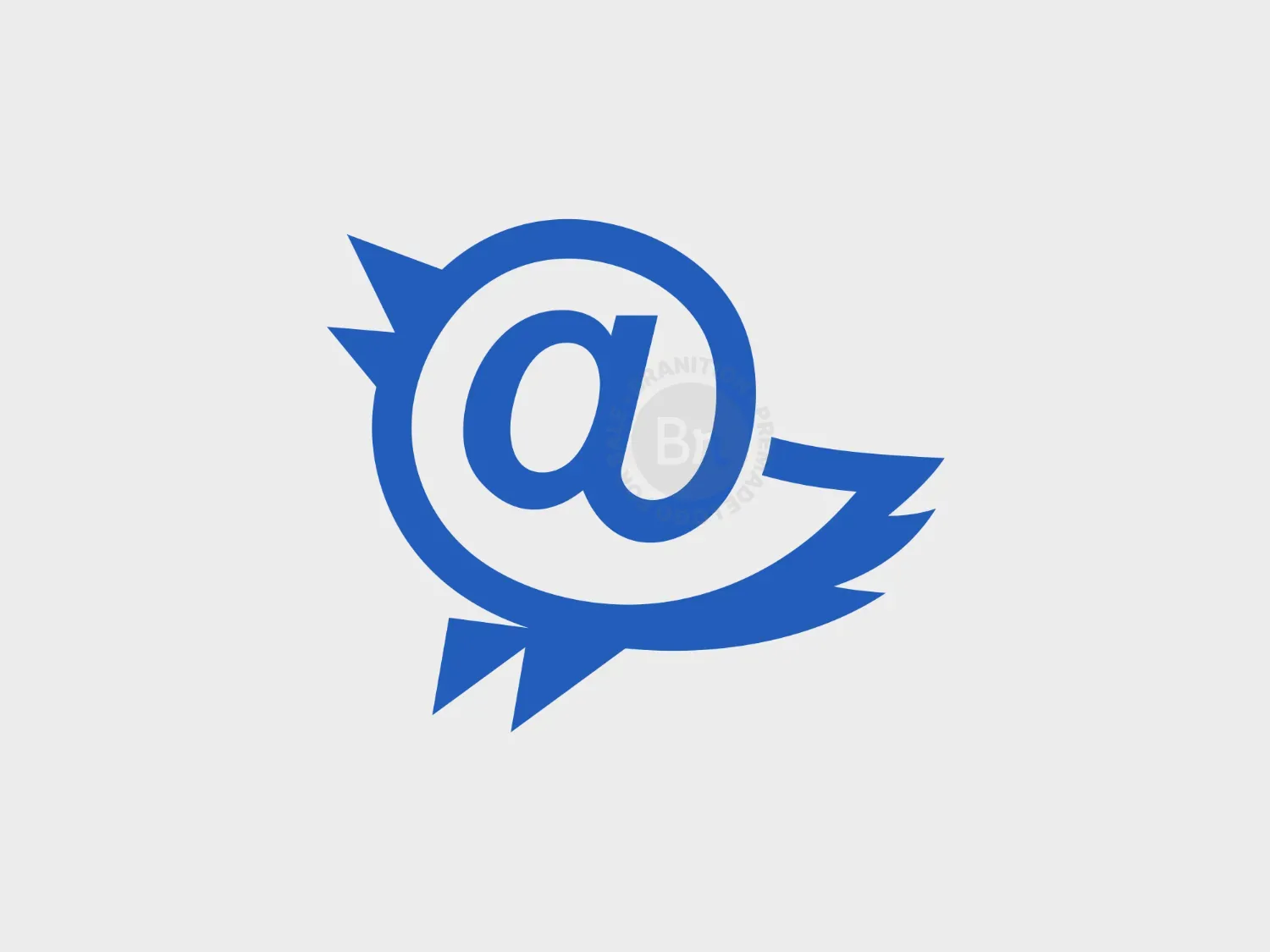 Bird At Line Simple Logo
