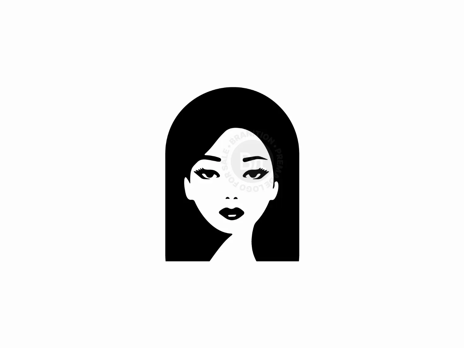 Stylized Portrait Women Logo