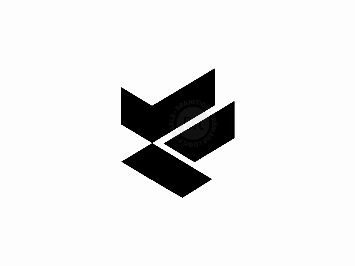 Abstract F Letter Checkmark Logo Design