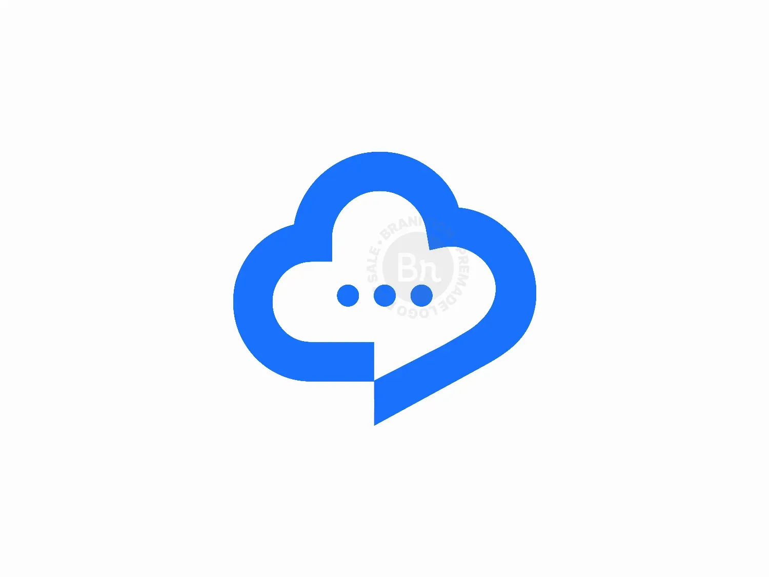 Cloud Chat Logo Design