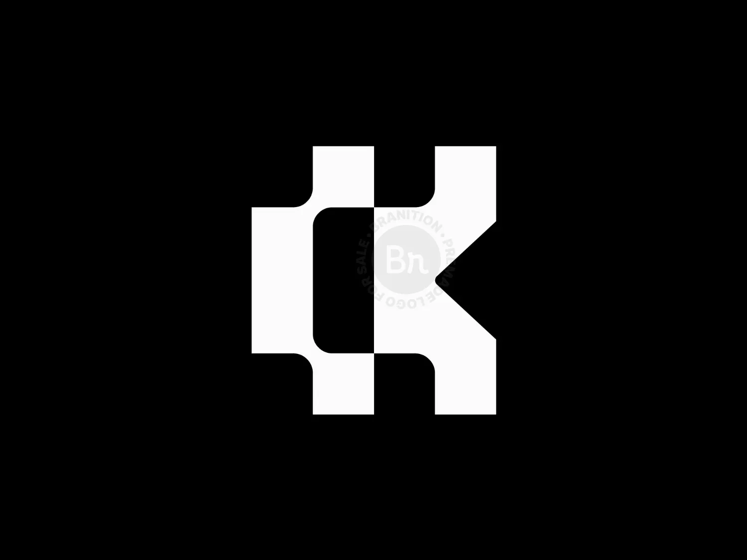 Letter CK Pixel Logo