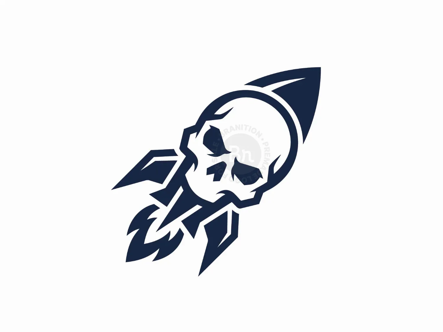 Skull Rocket Mascot
