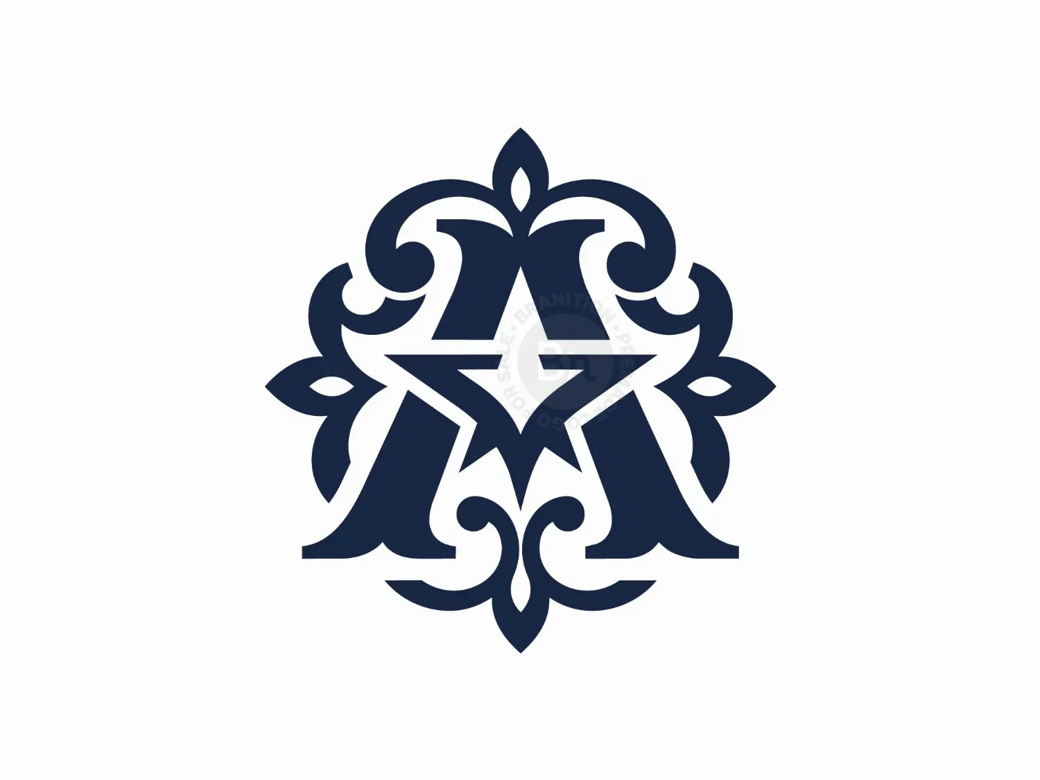 Ornate Letter A Luxury Monogram