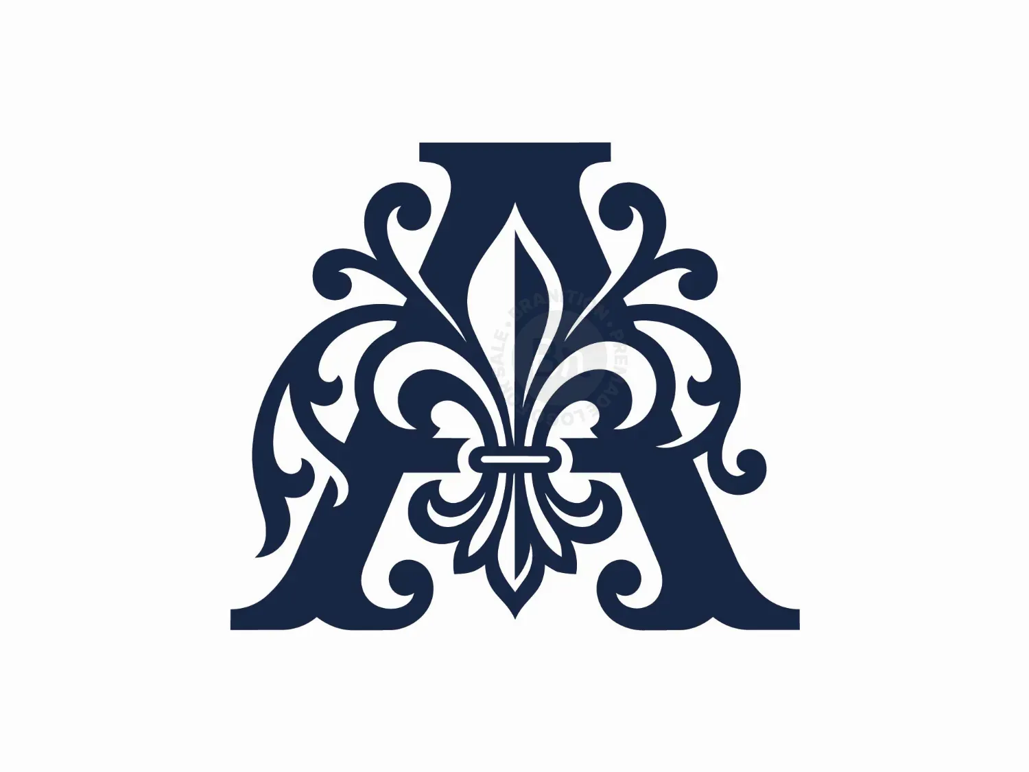 Luxury Ornate Letter A Monogram
