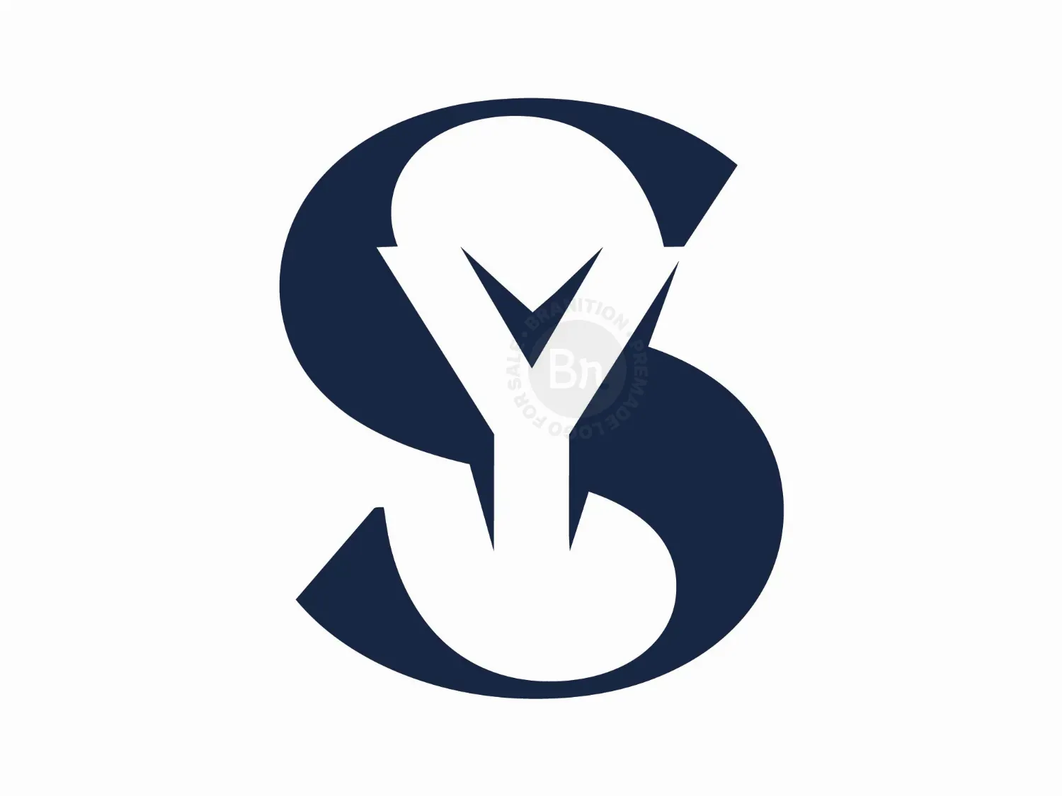 SY Letter Monogram Logo Design