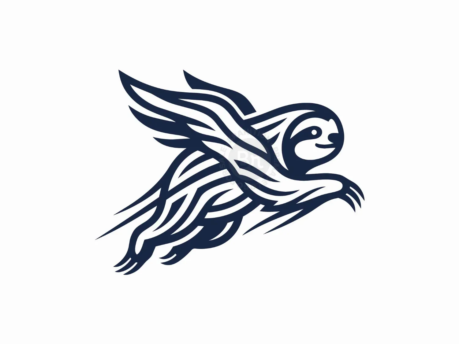 Winged Sloth Fantasy Emblem