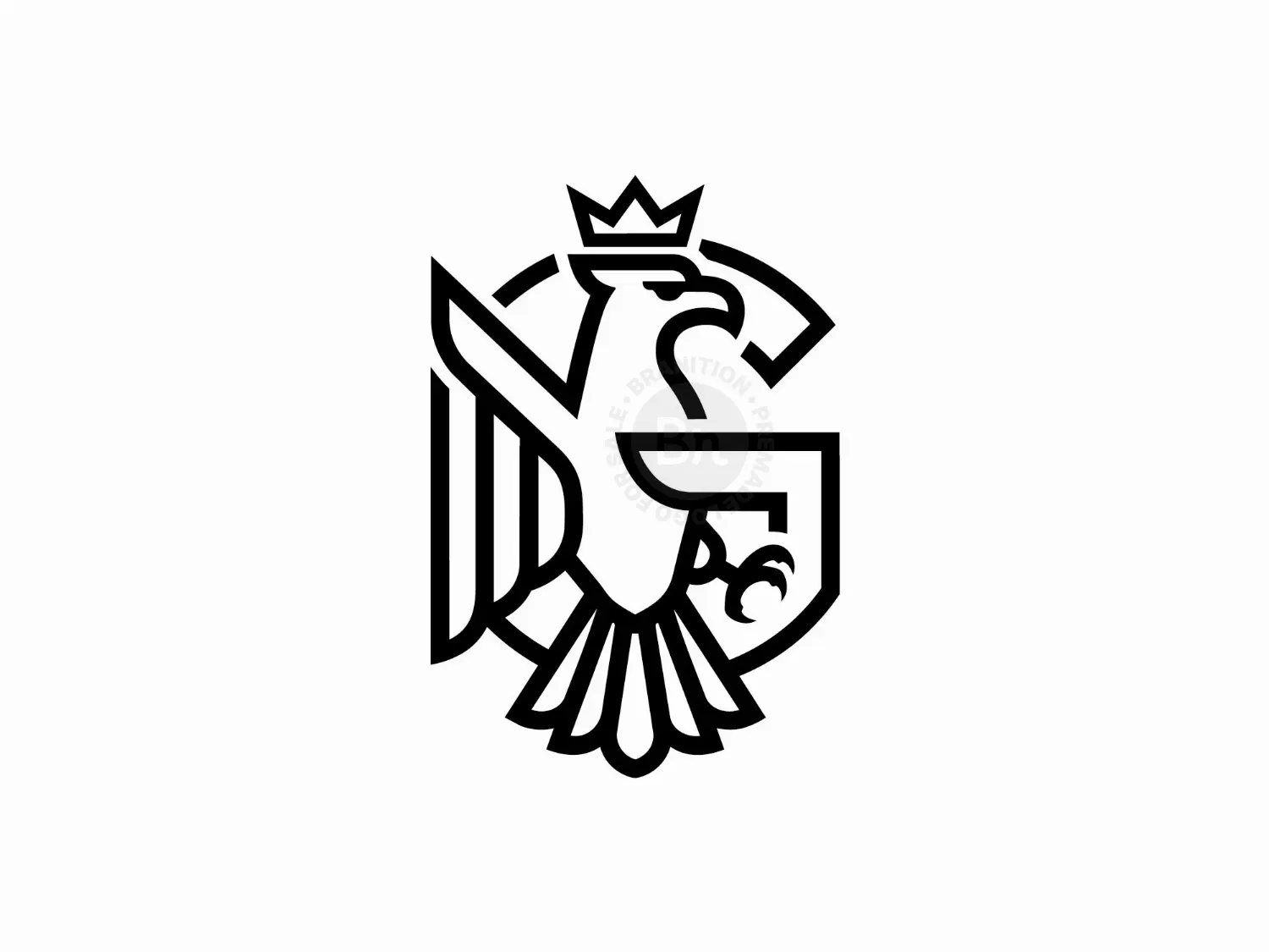 Royal Eagle Letter G Monogram Logo