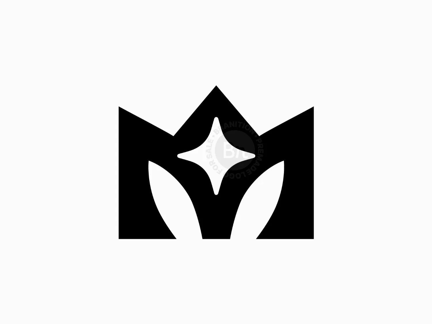 Letter M Star Logo