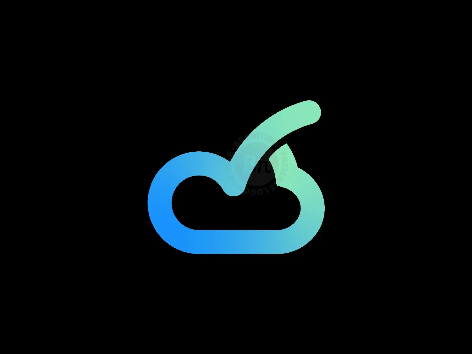Cloud Checkmark Logo Design