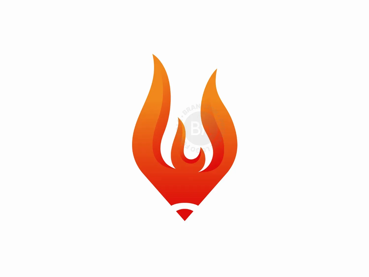 Fire Flame Fox Logo