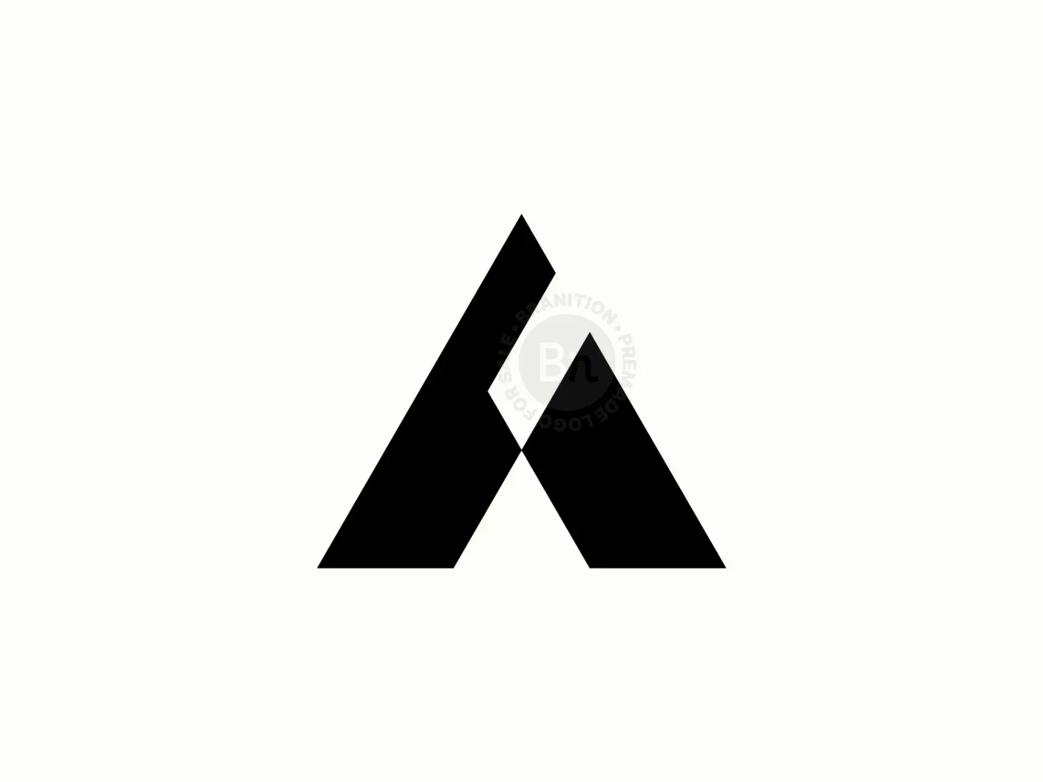 Modern Geometric A Logo // For Sale