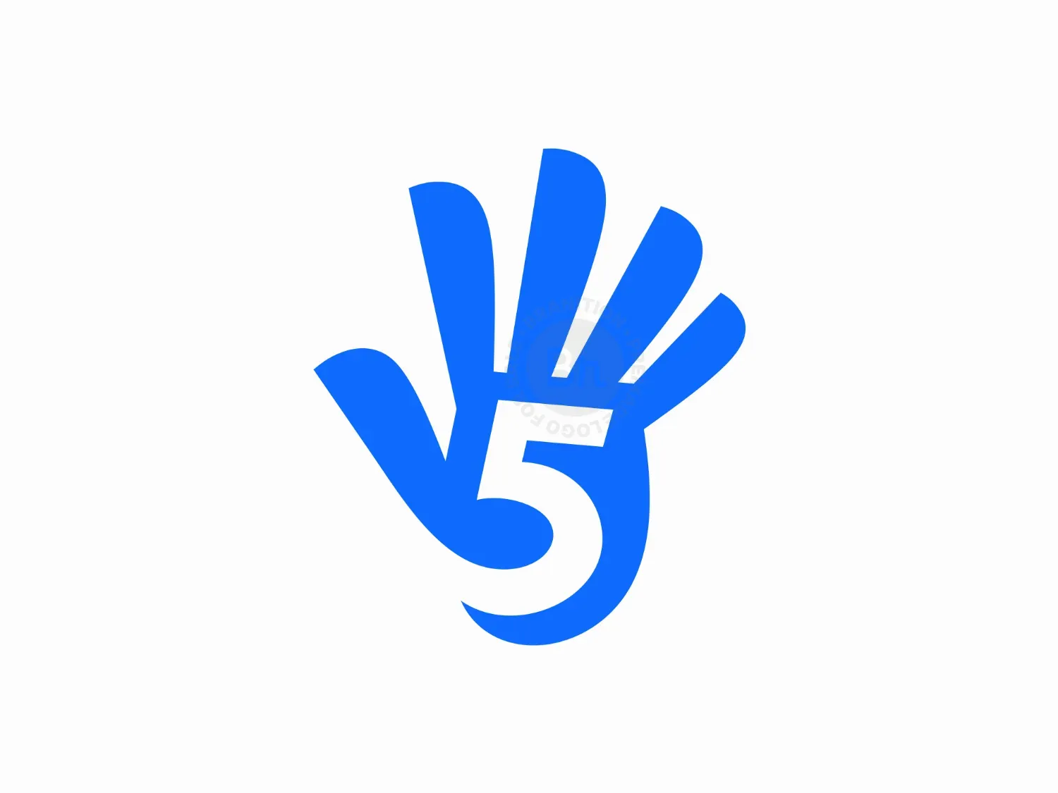 High Five Hand Logo