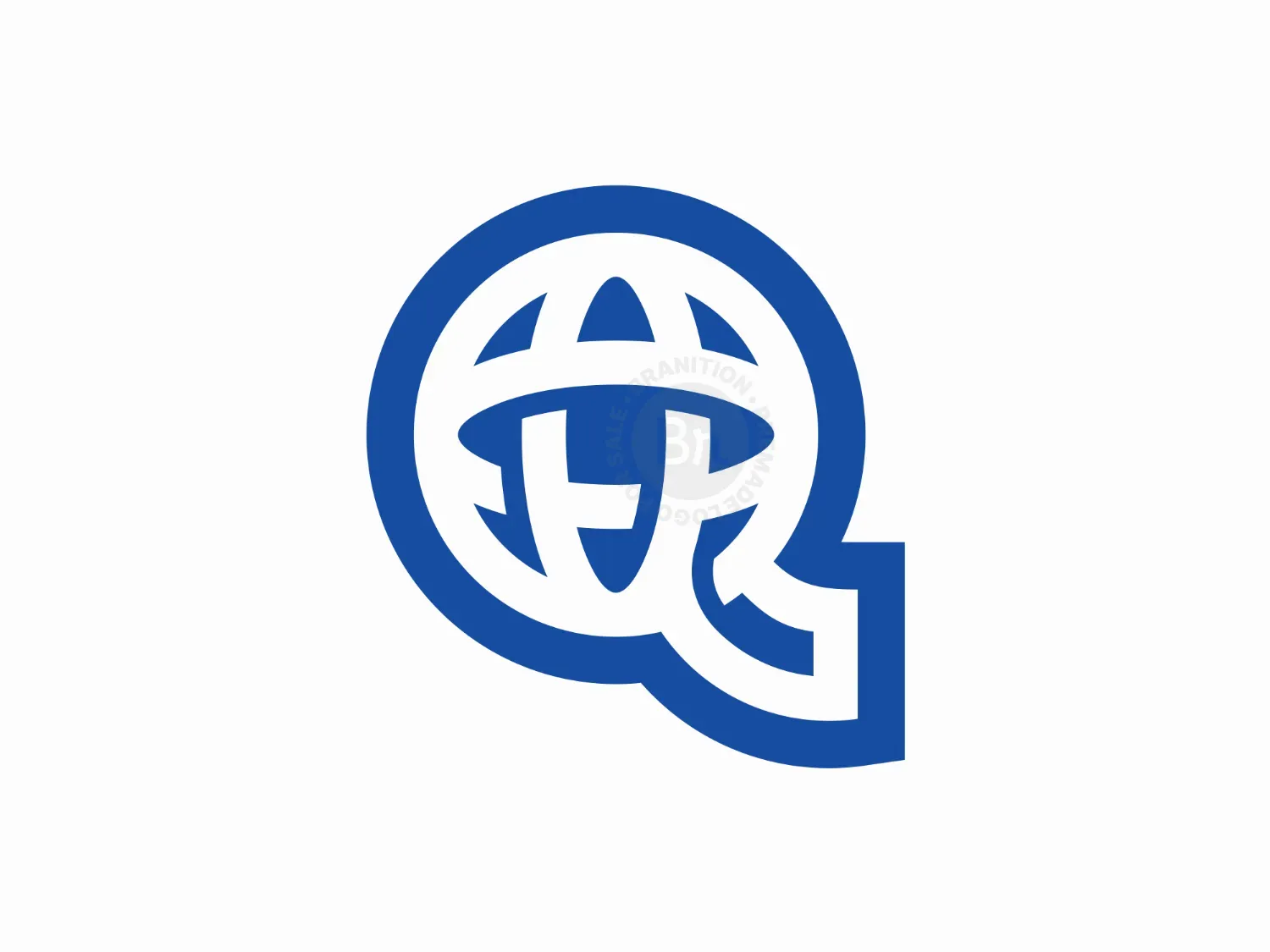 Letter Q Globe Logo