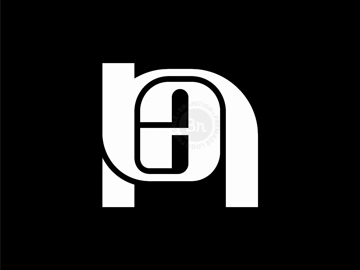 Letter NA Initial AN Simple Line Monogram Logo