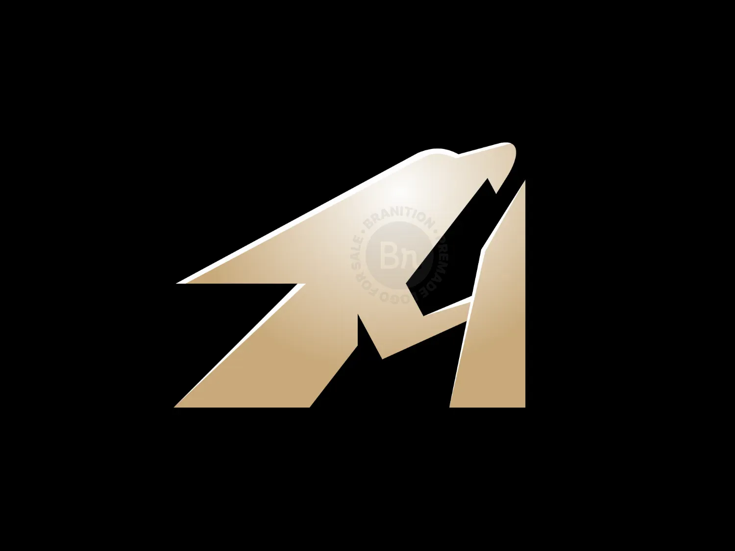 Letter A Bird Steel Logo