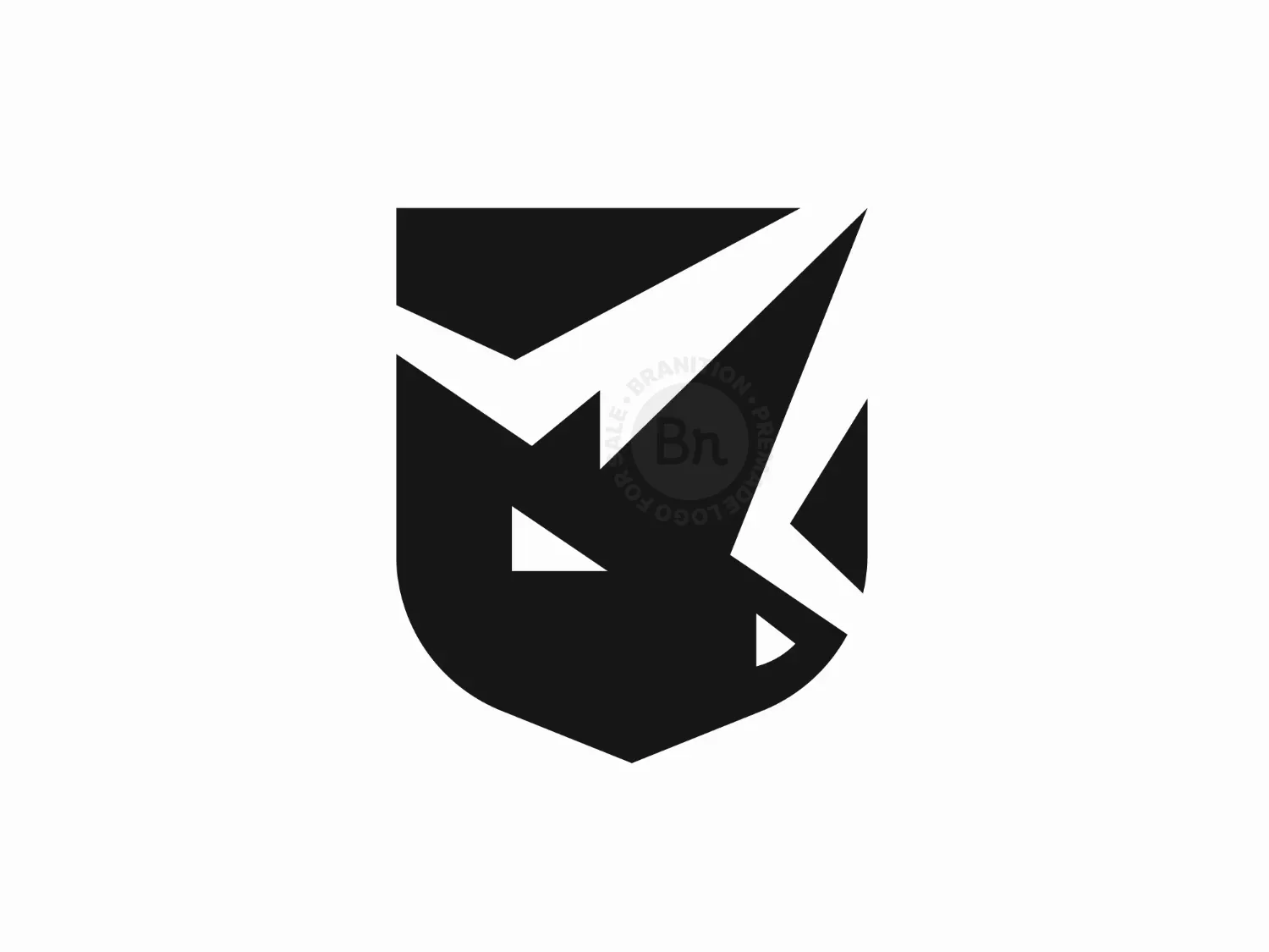 Modern Sharp Rhino Shield Lgoo