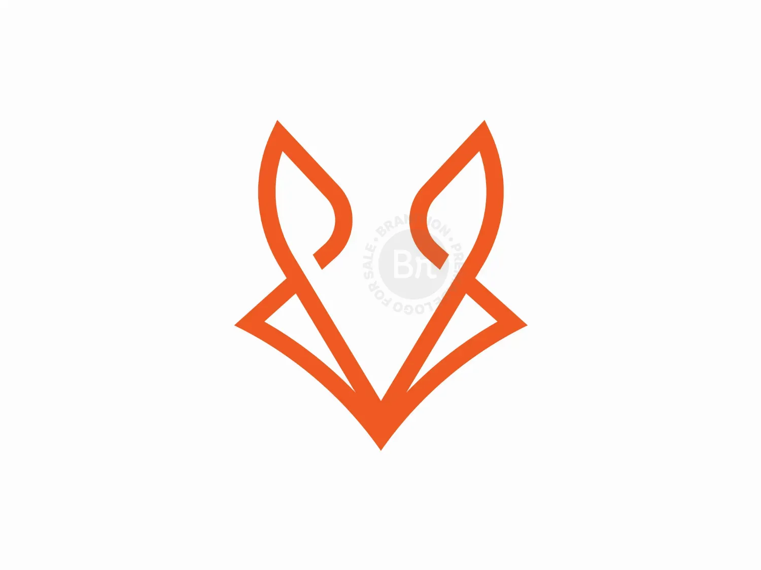 Simple Fox Head Logo