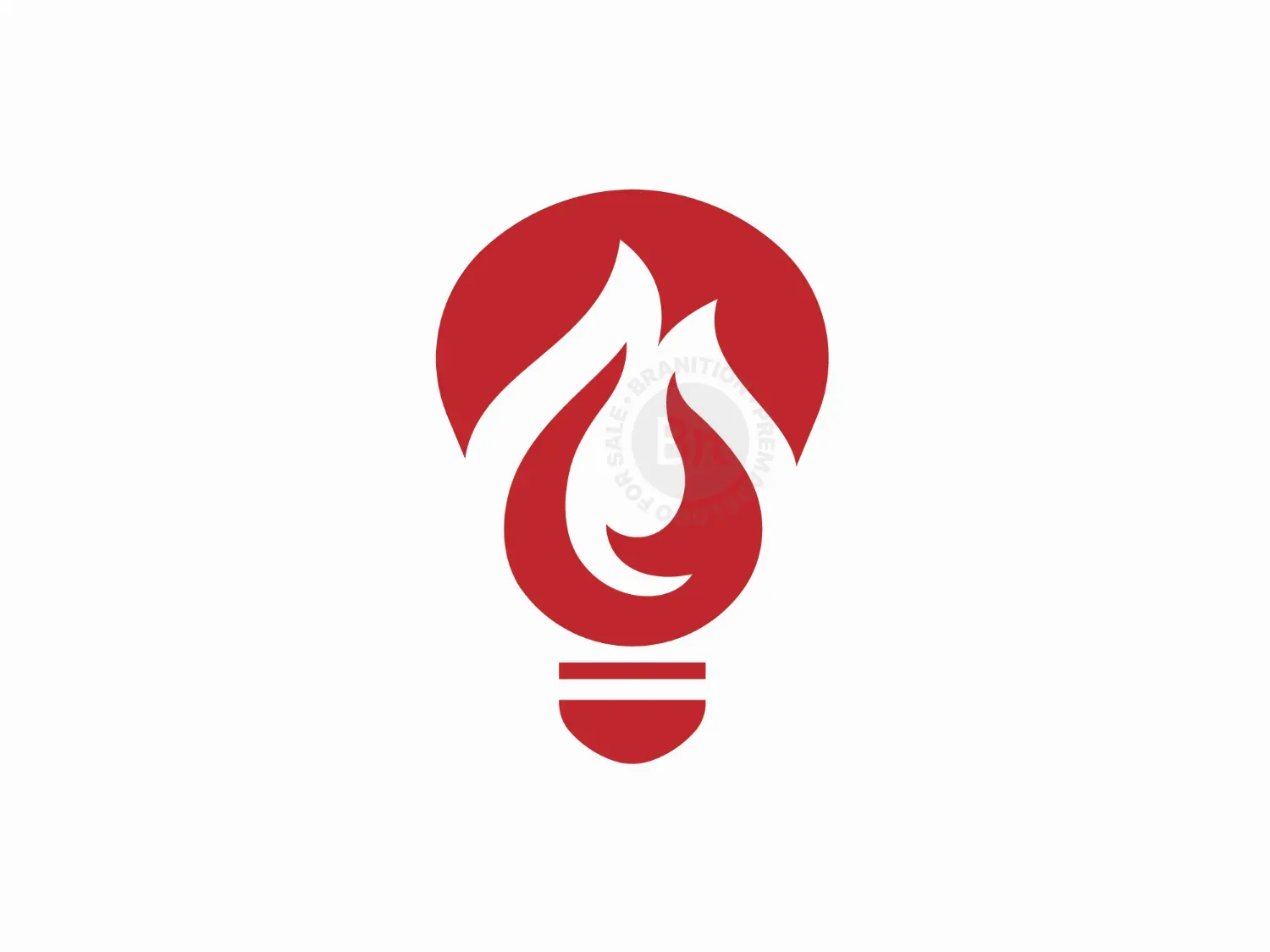 Flame Lightbulb Logo