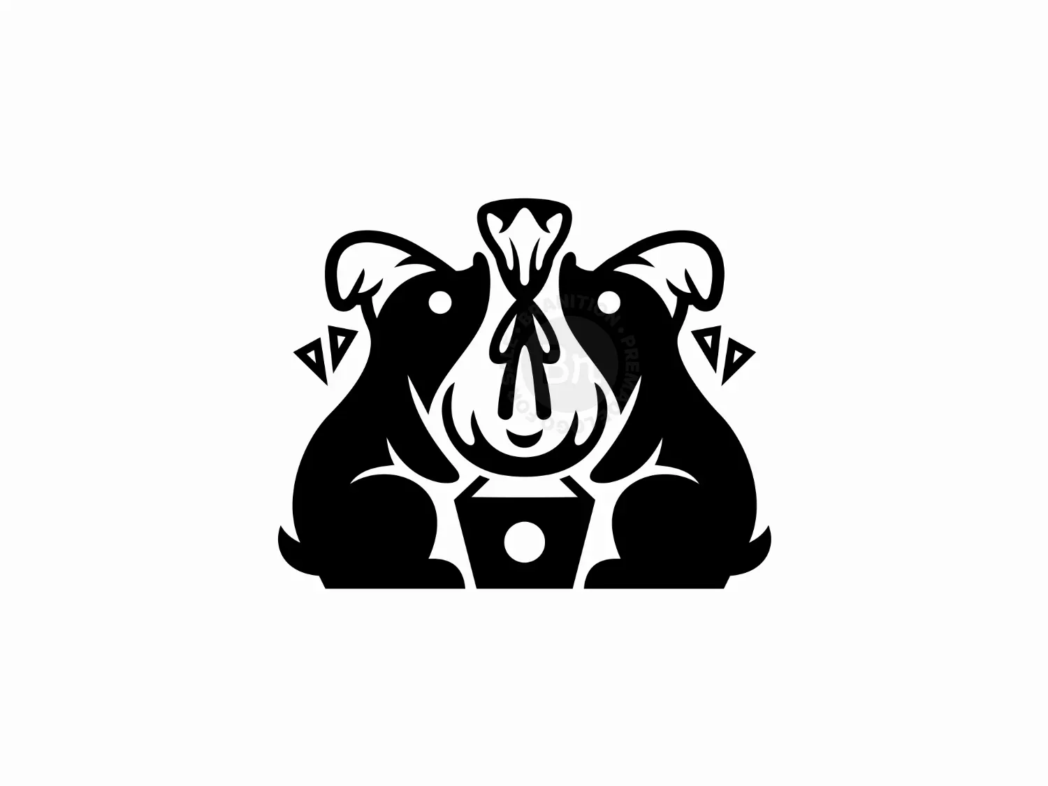 Mole Treasure Robber Mascot Logo