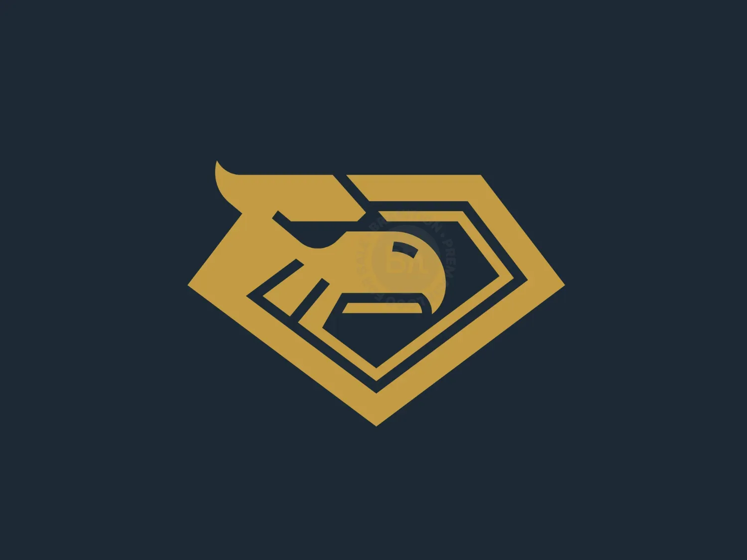 Luxury Eagle Diamond Logo