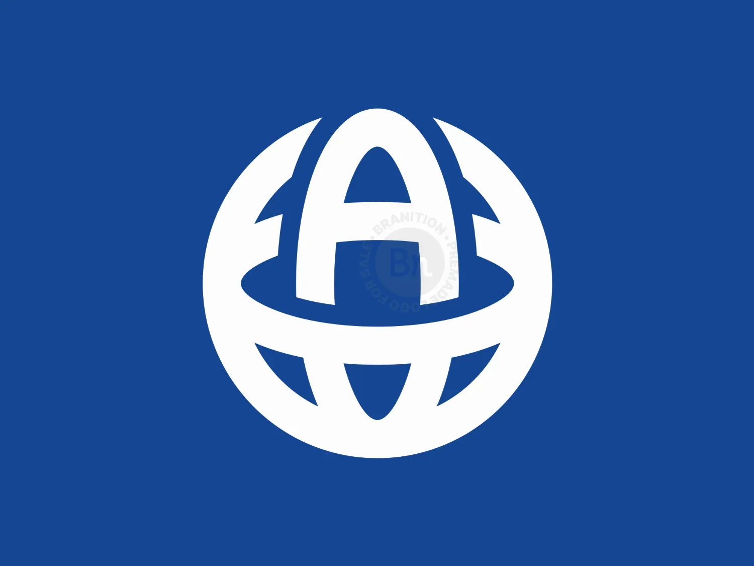 Letter A World Simple Logo