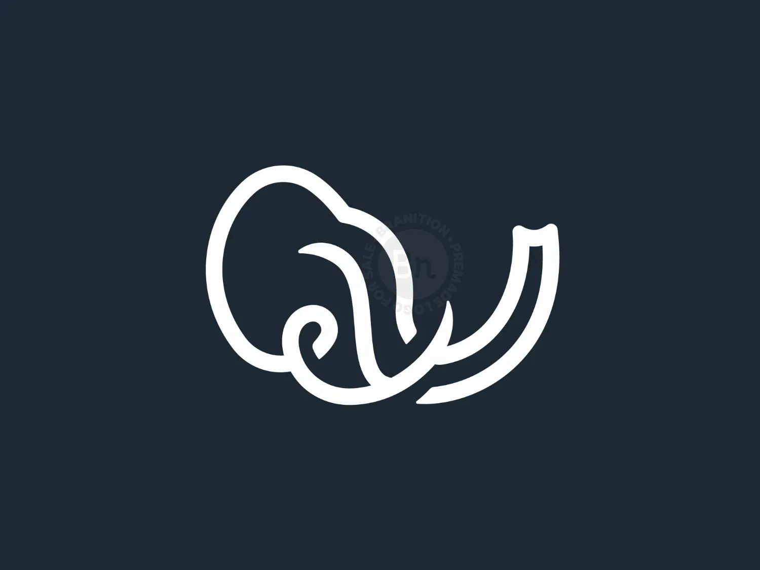 Linear Elephant Logo