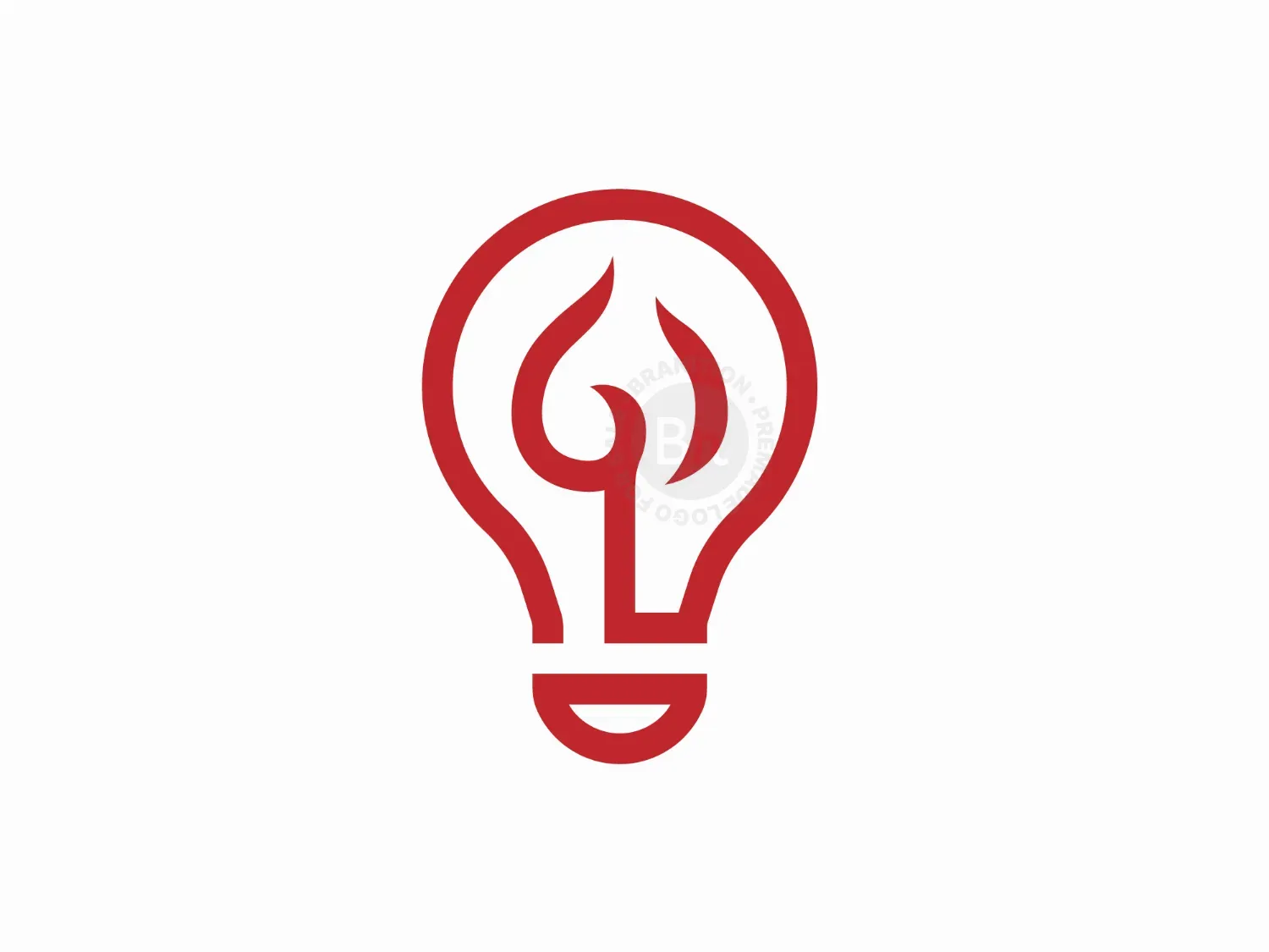 Ignite Fire Lightbulb Logo