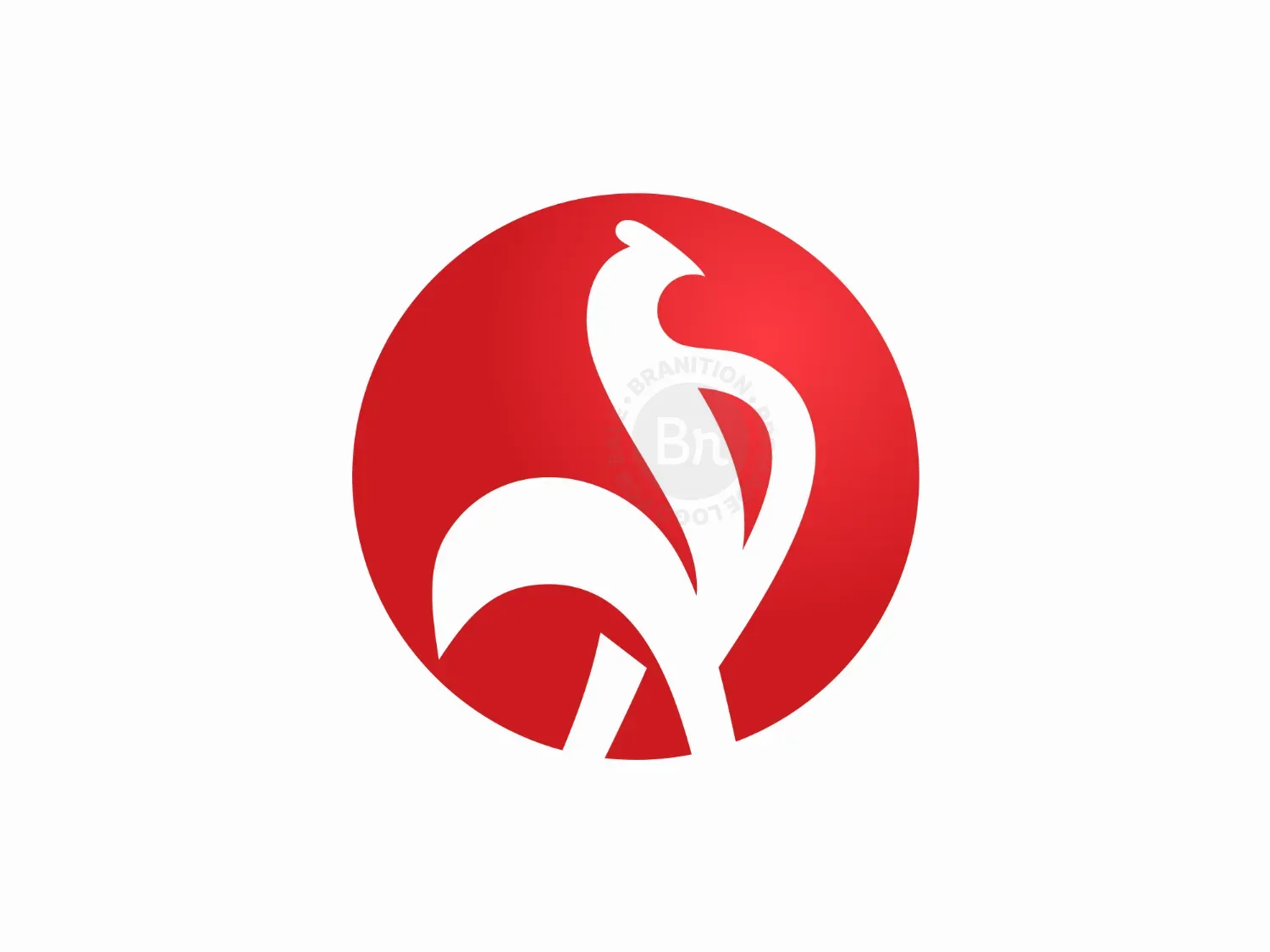 Letter R Rooster Chicken Logo