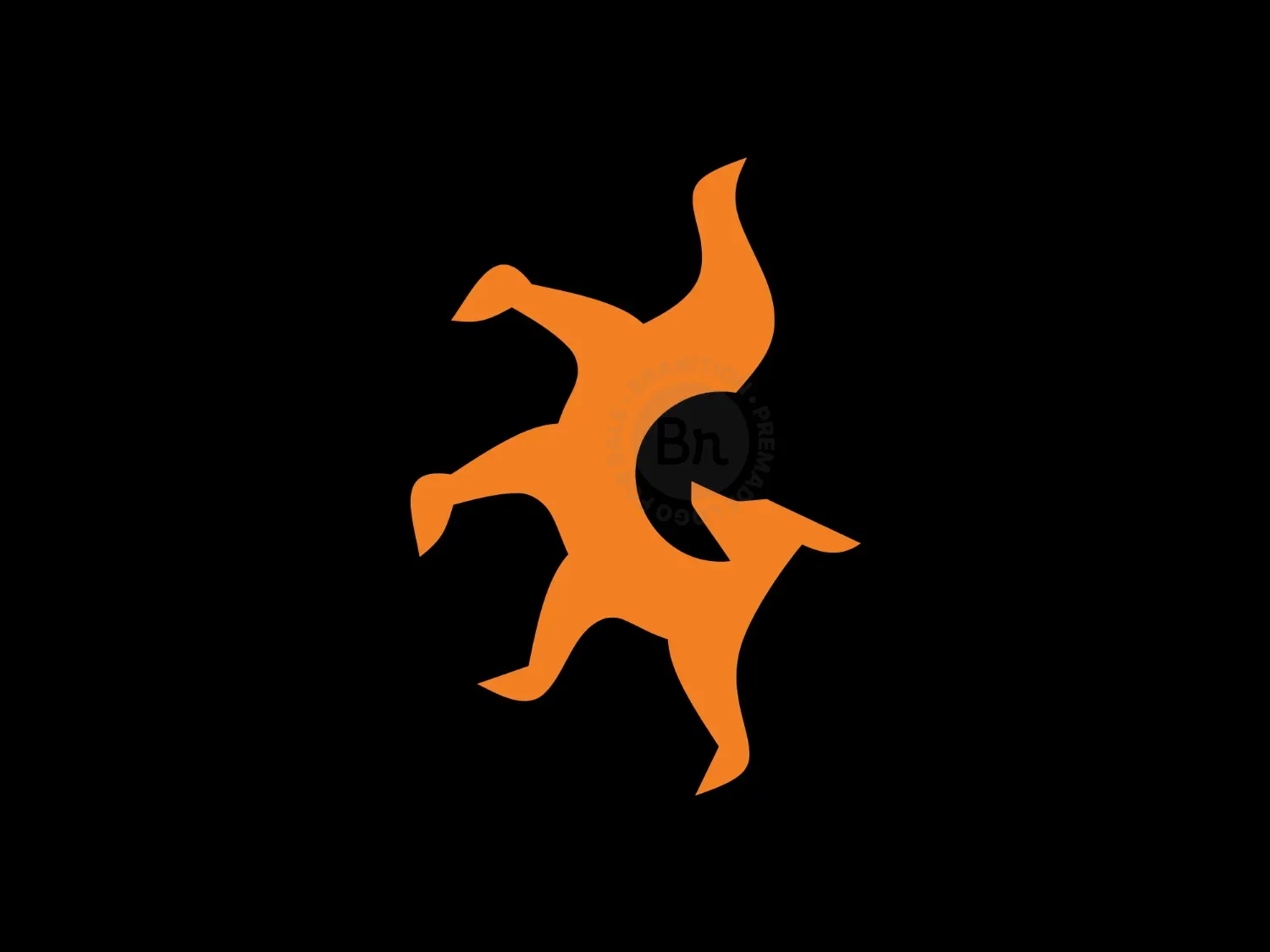 Sun Fox Letter G Simple Logo