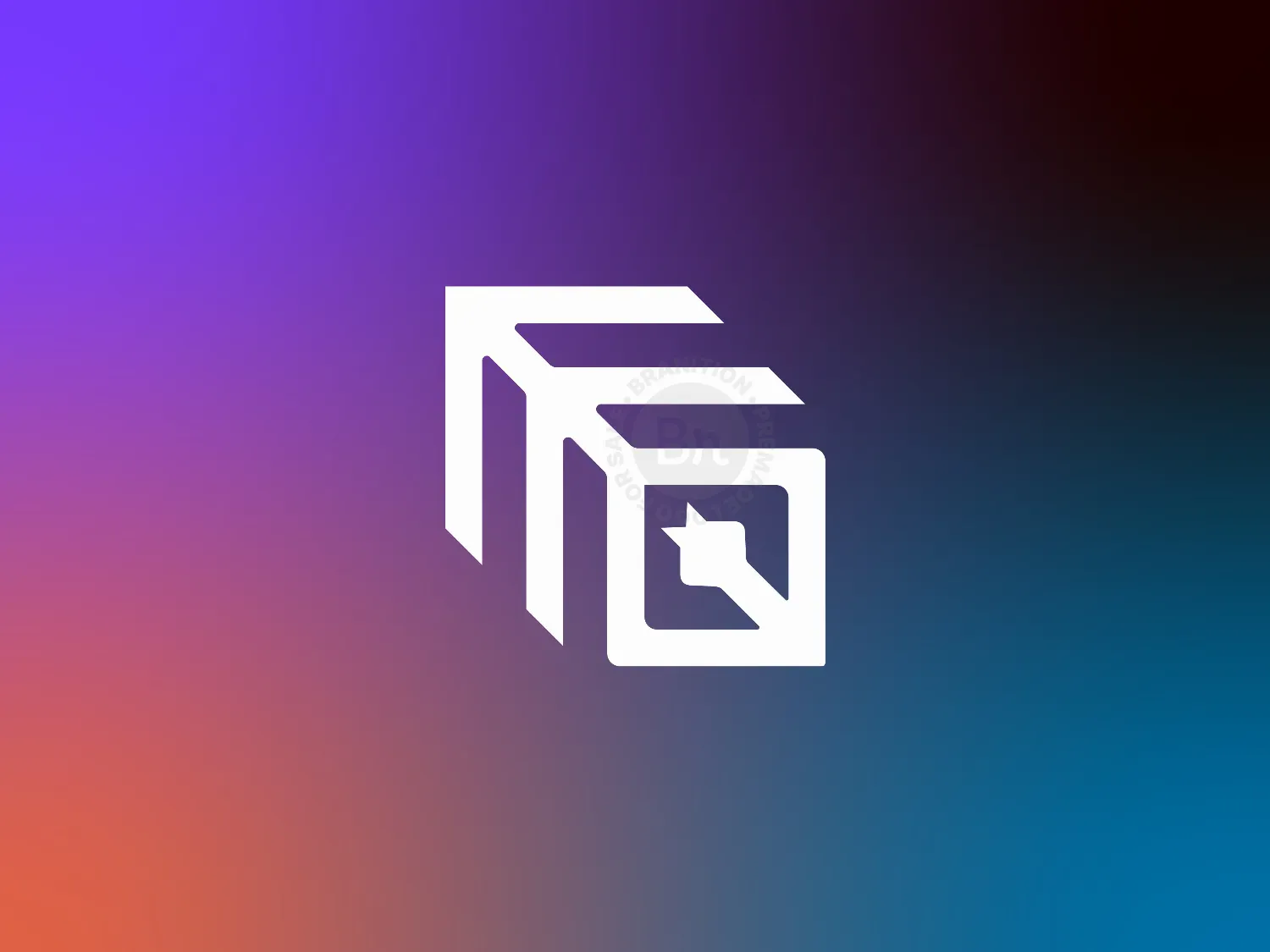 Ai Logo Modern AI Tech SaaS Brand Mark