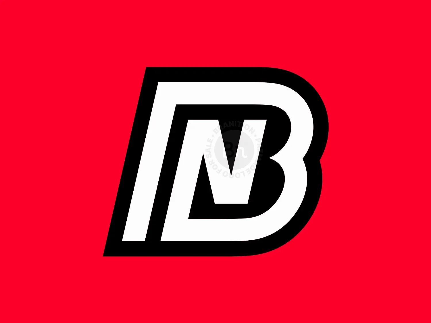Letter NB Simple Modern Logo