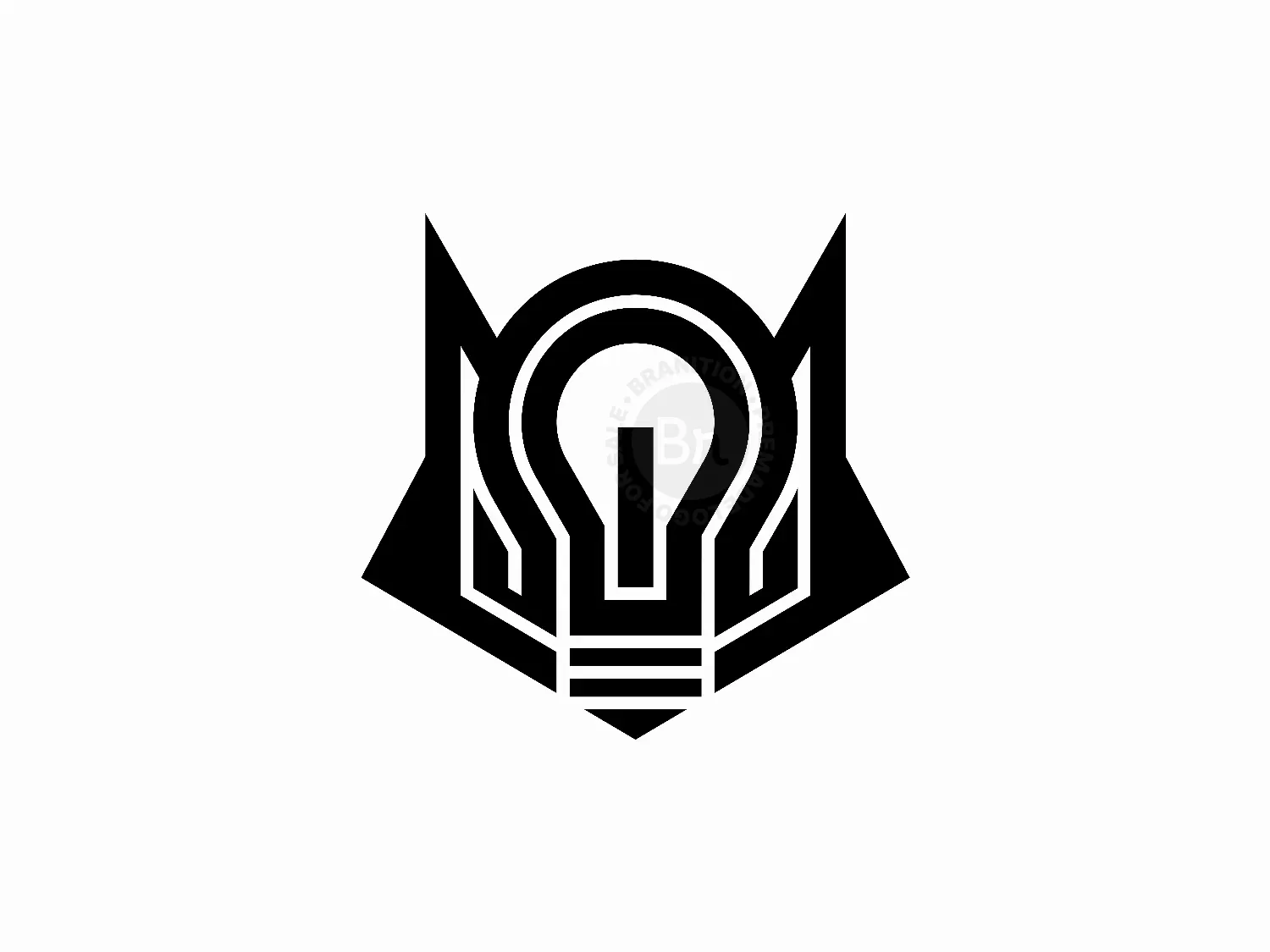 Omega Fox Bulb Light Lamp Identity Logo