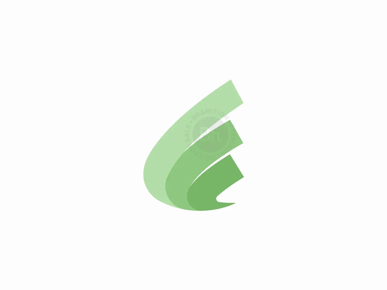 Layered E Letter Growth Logo Design