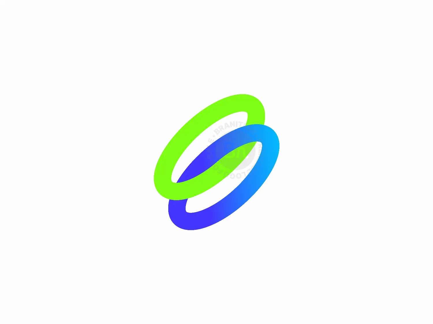 Link Logo Design With Oval Shape