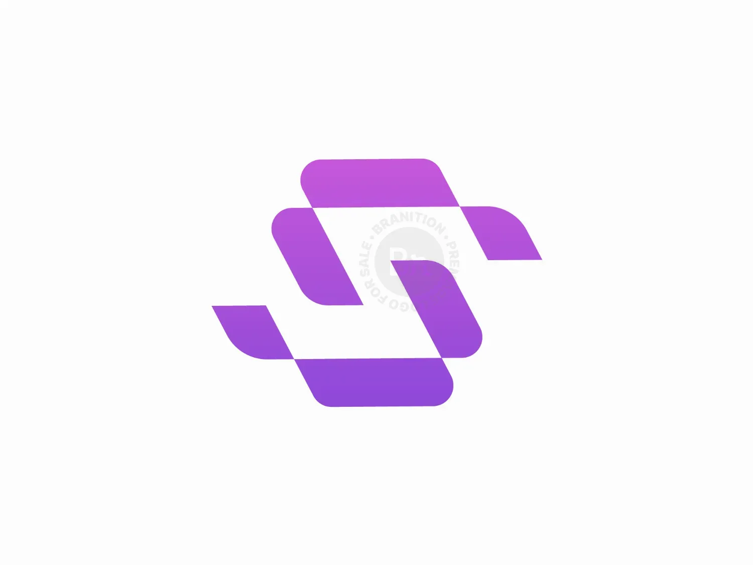 Modern Geometric SaaS Logo Design
