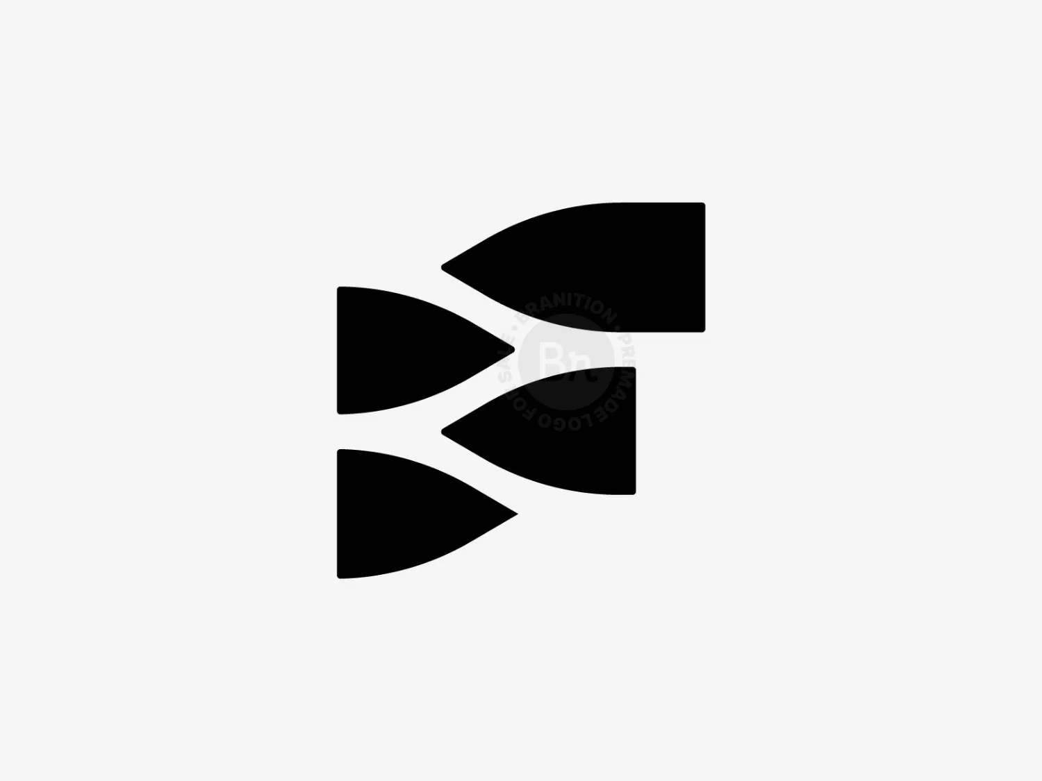 Modern F Monogram Logo Design // For Sale