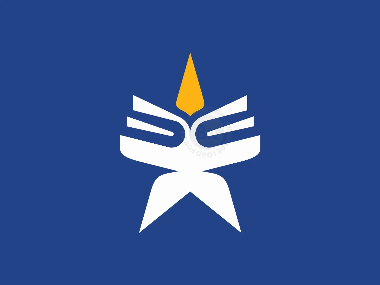 Star Book Simple Modern Logo