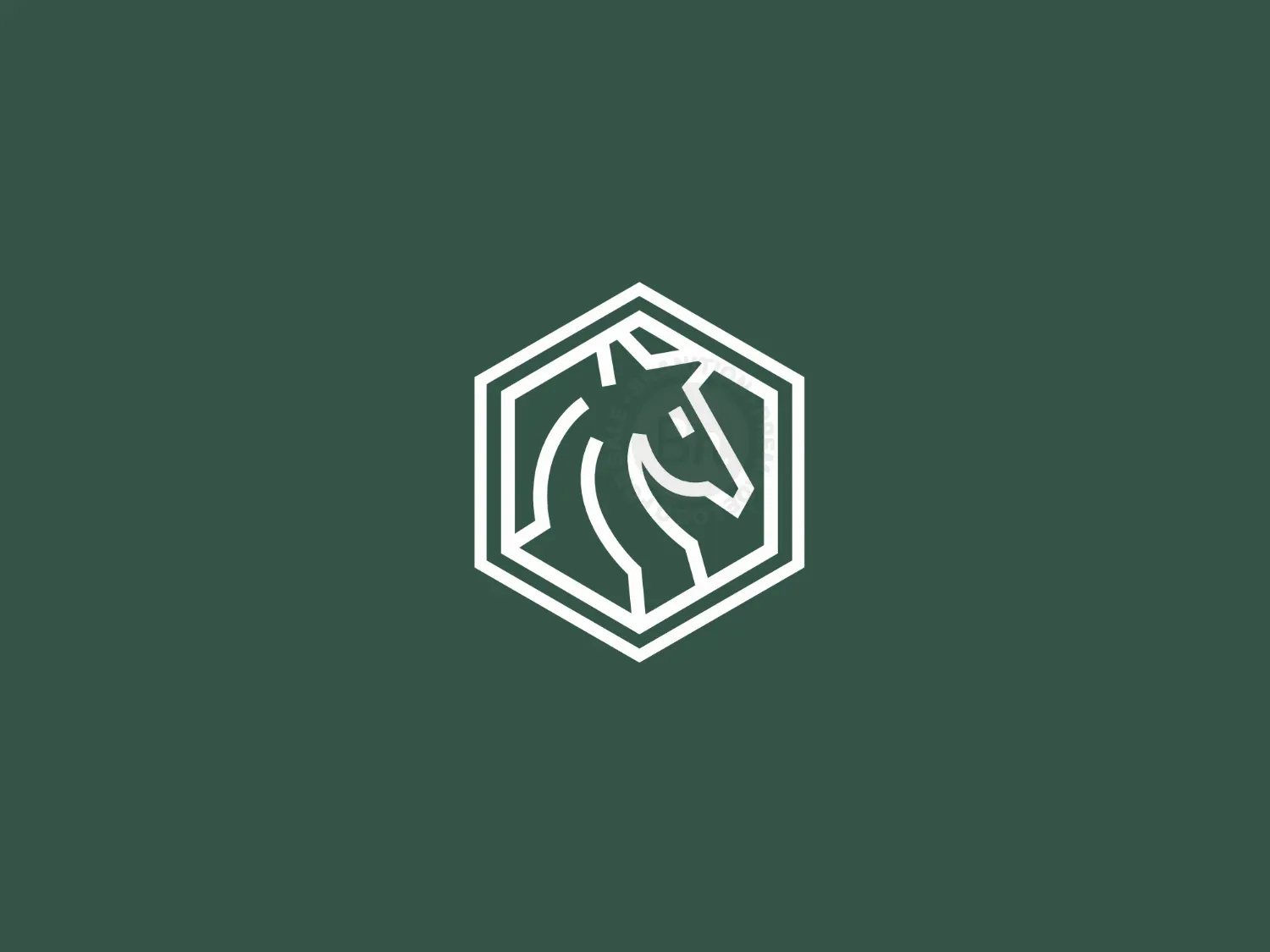 Horse Hexagon Logo