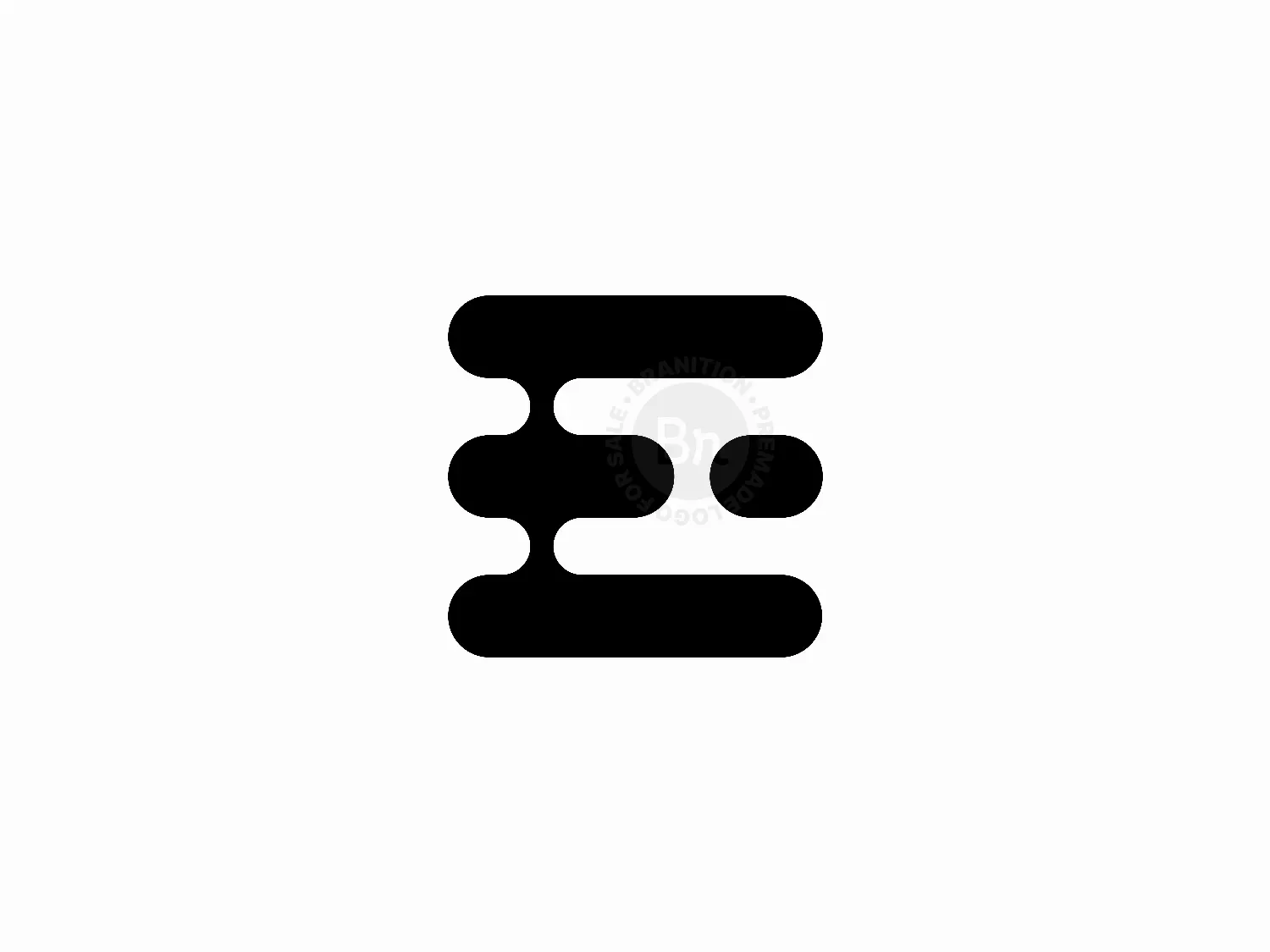 Abstract E Letter Link Logo Design