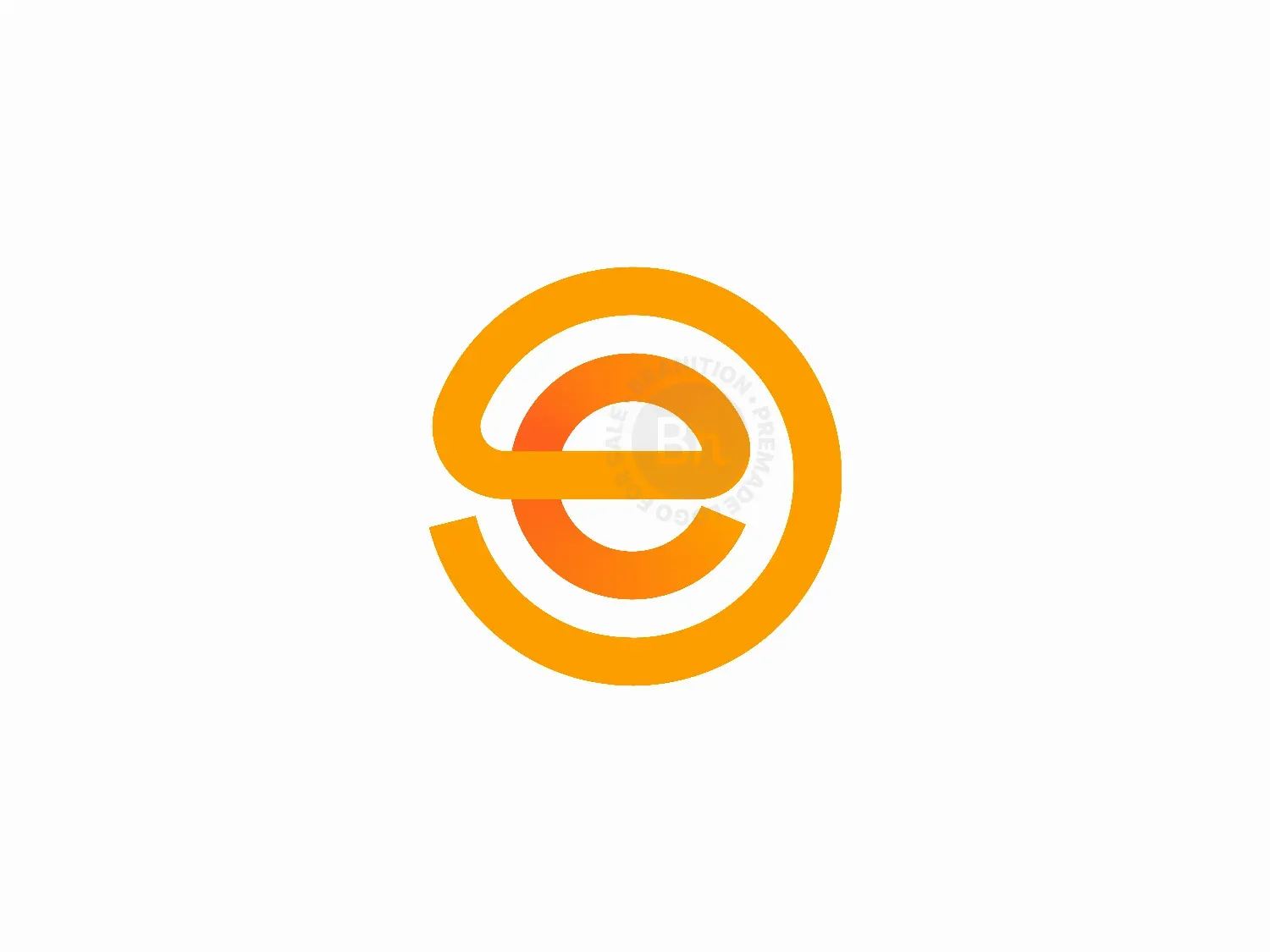 Circular E Letter Logo Design