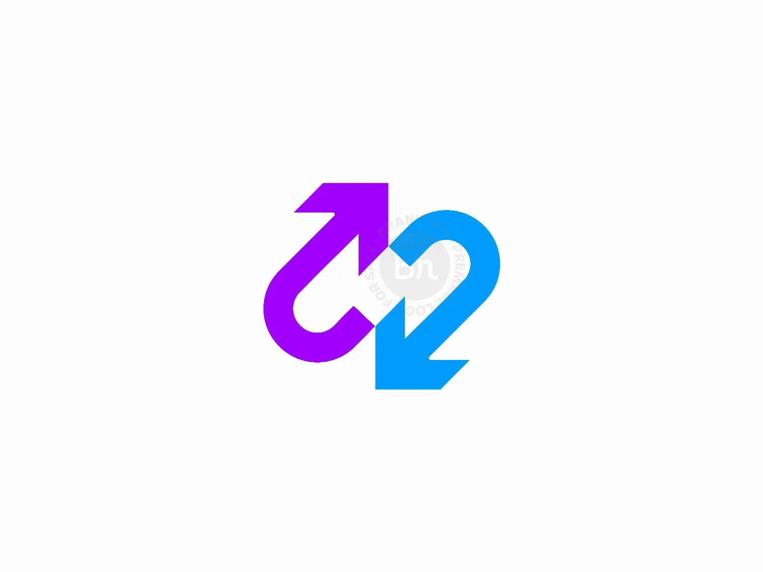 Exchange Logo Design With Arrow Symbol