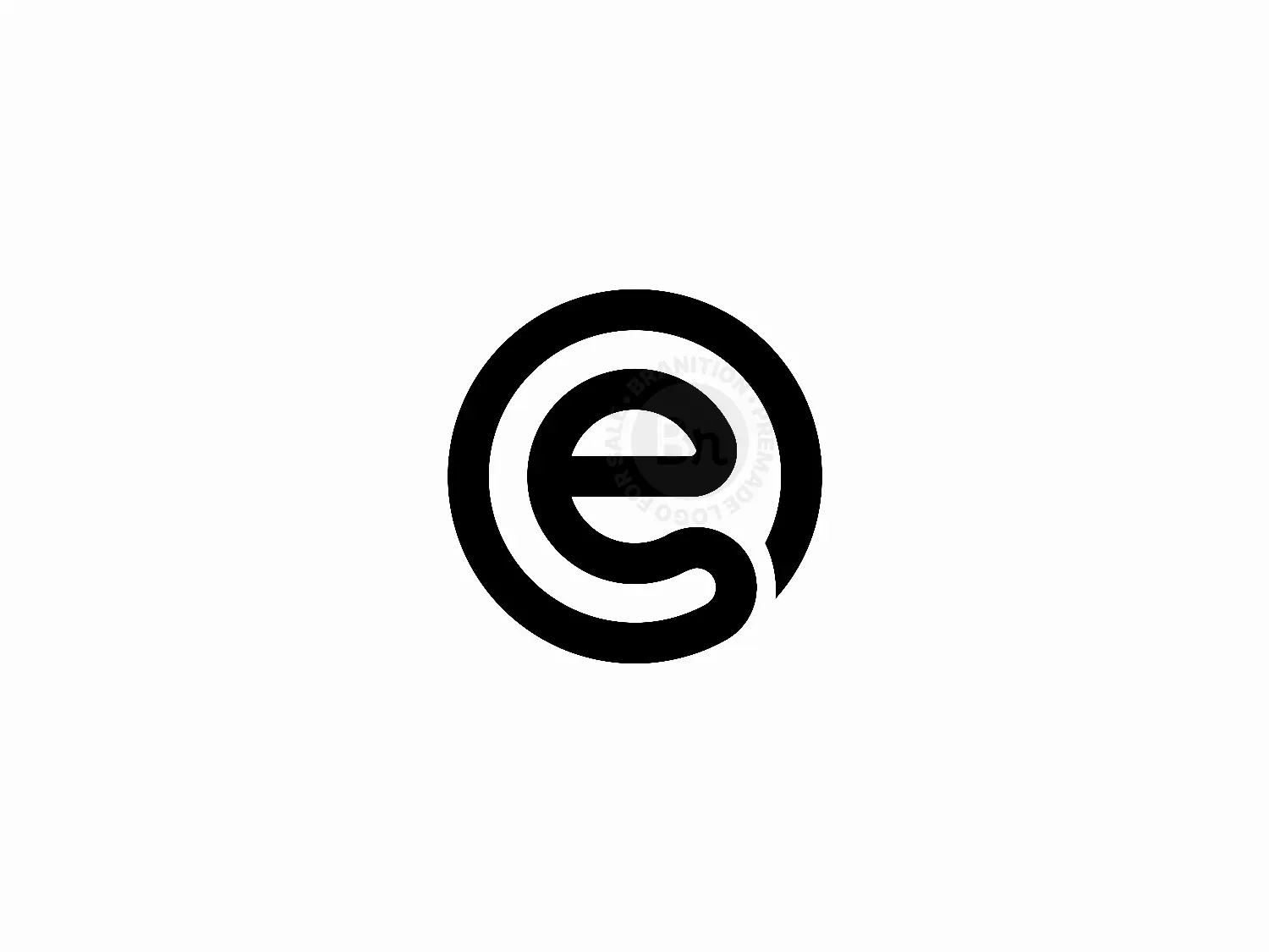 Circular E Letter Logo Design