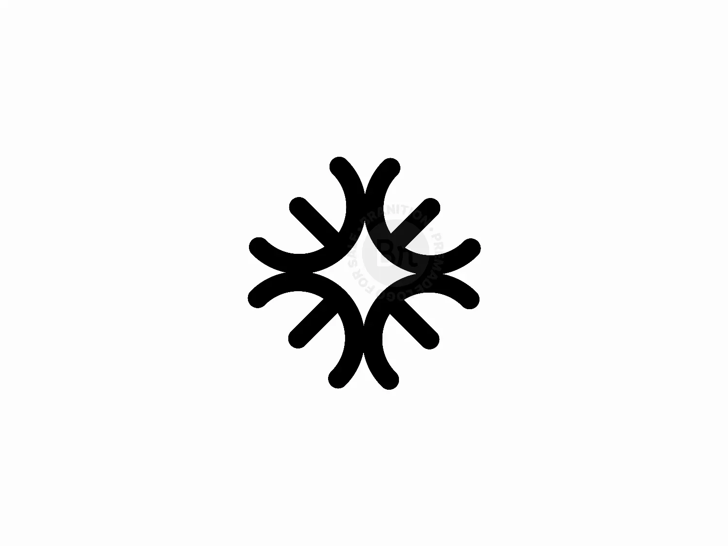 Abstract E Letter Spark Logo Design