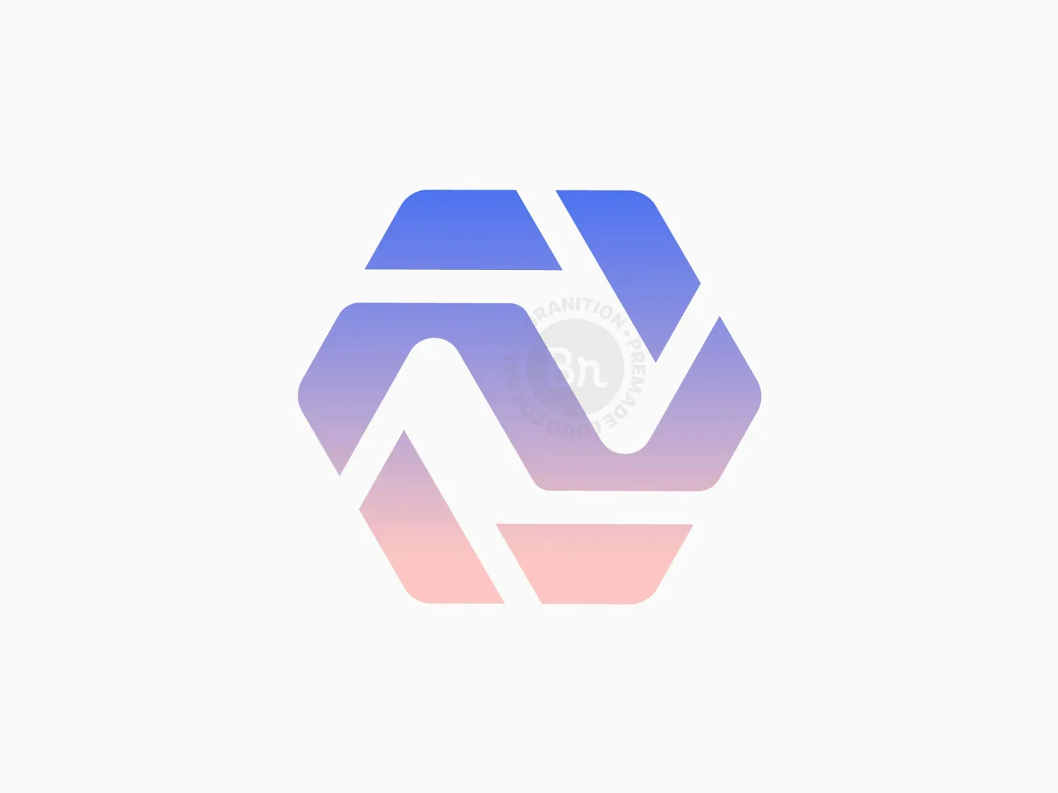 Modern Letter N Brand Logo