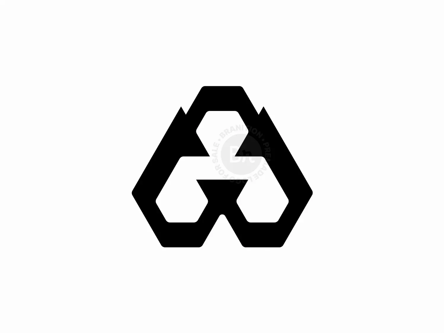 Letter A Geometric Logo