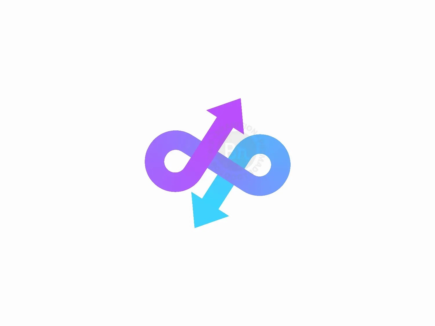 Infinity Arrow Logo For Crypto Exchange Platform