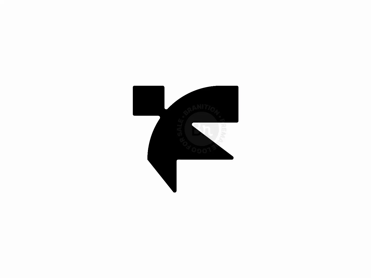 Abstract F Letter Technology Logo Design