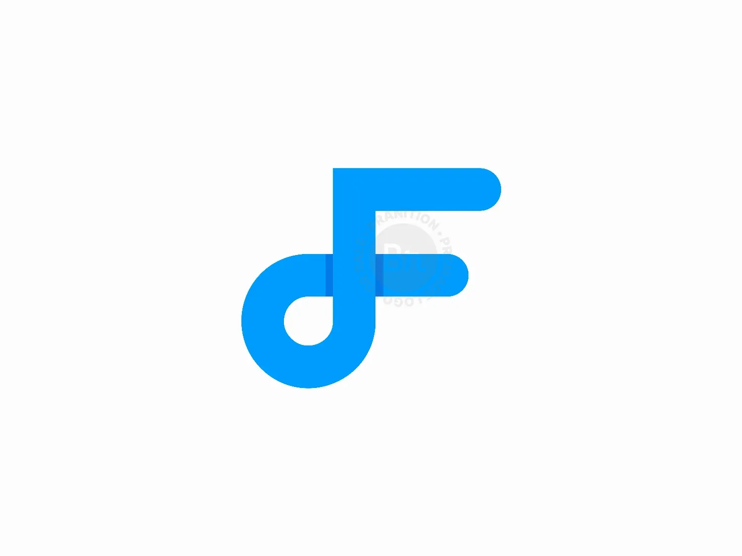 Abstract F Letter Loop Logo Design